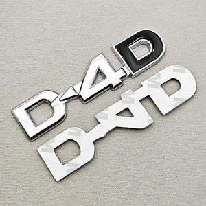 Emblema 3D in Metallo Cromato D4D, Lettere Badge Adesive per Auto <span class=keywords><strong>Toyota</strong></span> Camry Highlander Yaris Corolla <span class=keywords><strong>Avensis</strong></span> Hilux Accessori - Product Image 6