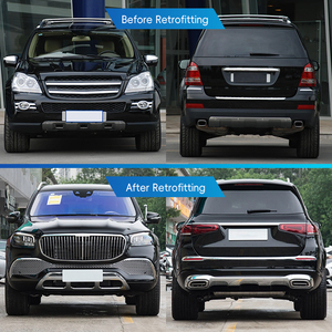 Kit de Carrocería de Lujo 2023 para Modificación de Automóviles X164 2006-2012, Parachoques Delantero y Trasero, Capó, Puerta Trasera, Guardabarros, Faros Delanteros para Benz GL - Product Image 2