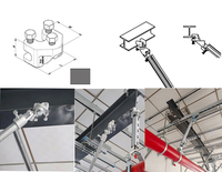 Adaptateur de poutre sismique UTT11 homologué UL FM, raccord de fixation en fonte ductile pour les projets de construction anti-incendie et sismiques