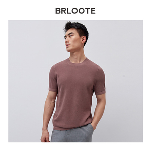 Brloyte produttori Custom Designer abbigliamento moda <span class=keywords><strong>uomo</strong></span> semplice t-Shirt piatta macchina comoda estiva elastica cotone t-Shirt - Product Image 3