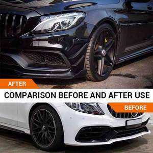 Kit de canards en carbone pour pare-chocs avant et grilles de brouillard W205 <span class=keywords><strong>C63</strong></span> pour Mercedes-Benz <span class=keywords><strong>AMG</strong></span> 2015-2021 - Product Image 2