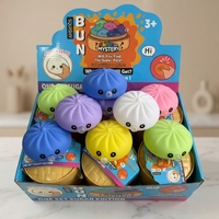 Nouveauté : Boule anti-stress TPR en forme de dumpling, jouet souple et mignon Kawaii pour sac cadeau de voyage unisexe