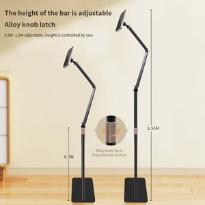 2025 xu hướng điện thoại từ chủ đứng nhôm Chiều cao có thể điều chỉnh nổi cánh tay dài nam châm máy tính bảng Ipad đứng chủ - Product Image 5