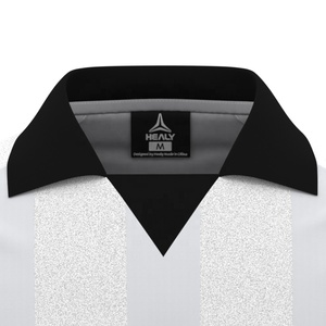 Camiseta <span class=keywords><strong>de</strong></span> Fútbol Retro Personalizada con Cuello Polo para Hombre, Blanca y <span class=keywords><strong>Azul</strong></span> con Logotipo Impreso, <span class=keywords><strong>de</strong></span> Secado Rápido, Transpirable, en Tela <span class=keywords><strong>de</strong></span> Poliéster, Ropa Deportiva - Product Image 3