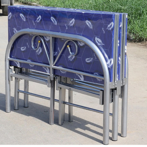 Cama Plegable de Acero para Dormitorio Escolar, Muebles Metálicos, Literas Metálicas, Promoción Especial - Product Image 6