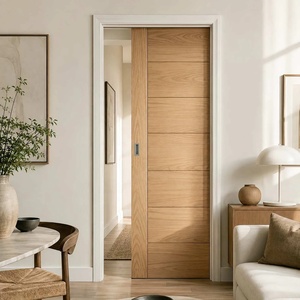 <span class=keywords><strong>Porte</strong></span> <span class=keywords><strong>coulissante</strong></span> intérieure à encastrer, à panneau plat, multicolore, pré-montée, avec quincaillerie à fermeture douce et poignée encastrée - Product Image 3