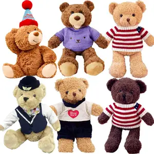 Vente en gros d'ours en peluche sans marque pour bébé jouets en peluche Kawaii Super doux ours en peluche pour enfants
