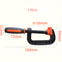 Pince de serrage puissante en forme de G de 2 pouces pour le travail du bois, bricolage, assemblage, outil de serrage de 3 pouces pour panneau métallique