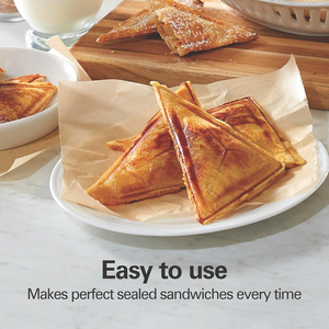 Anbolife Machine à <span class=keywords><strong>sandwich</strong></span> électrique avec assiettes antiadhésives, parfaite pour préparer le petit-déjeuner, le <span class=keywords><strong>fromage</strong></span> grillé, le <span class=keywords><strong>thon</strong></span> fondu et les collations - Product Image 4