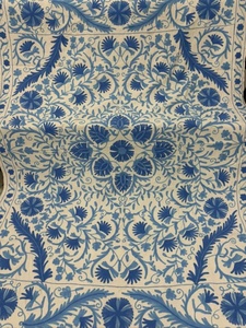 Traditional Cotton Suzani <b>Throw</b> Hand Embroidered Bedsheet <b>Bed</b> <b>Cover</b> Uzbek Textile Wall Decoration - Product Image 4