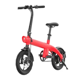 Bicicleta elétrica removível 36v 250w, bicicleta elétrica de moda coreana, pneu de 14 polegadas, alcance de 45 km, bicicleta elétrica