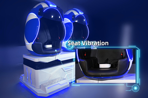 Les prix bon marché 2 de bénéfice élevé pose le mouvement d'oeufs de chaise de la réalité virtuelle 9d VR d'équipement de simulateur de cinéma de VR - Product Image 5