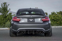 Diffuseur de pare-chocs arrière en fibre de carbone sèche style V pour BMW M2 F87 2016-2021, pièces de tuning aérodynamique extérieures pour voiture