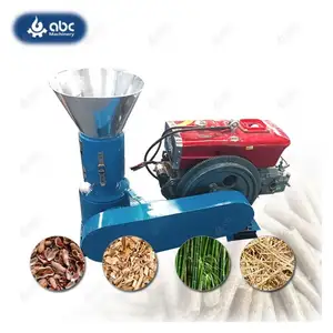 Vendita di qualità eccellente uso domestico Mini piccola segatura carta di legno fattoria biomassa Pellet Press per la produzione di paglia di colza, erba, fieno