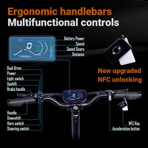 EU UK USA kho dành cho người lớn xe tay ga NFC app điều khiển động cơ kép tốc độ nhanh dài phạm vi off road điện xe tay ga - Product Image 4