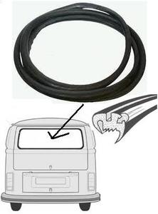 Joints de lunette arrière Repro compatibles avec VW Type 2 Bus Bay Window 1978-1979 - Product Image 3