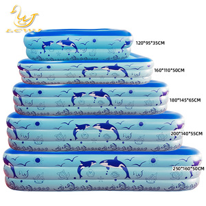 Piscine gonflable Lowj 100-500 kg pour usage familial en extérieur, PVC épaissi pour jeux aquatiques - Product Image 2