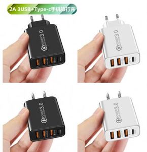 2024 New Product 2A 3USB+PD Type-C Mobile Charger Multi-Interface Travel <b>Charging</b> Head Cross Border Wholesale - Product Image 5