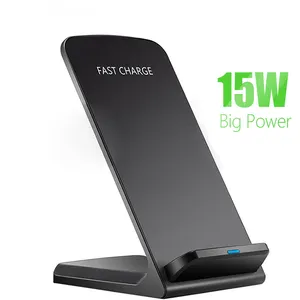 Support de chargement rapide sans fil QI 15W pour Samsung S10 Plus S9 S8 Note 10 9 8 Huawei Xiaomi iPhone XR XS Max Dock