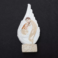 KOMI Vente en gros Ornements de baptême de la Vierge Marie et de l'Enfant Sculpture Artisanat religieux en résine Cadeaux