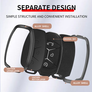 Alliage de zinc voiture clé à distance étui couverture clé sac <span class=keywords><strong>Auto</strong></span> accessoires pour Geely LYNK & CO 01 02 03 05 <span class=keywords><strong>06</strong></span> 09 télécommande sans clé voitures - Product Image 3