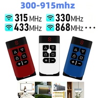 Télécommande de porte de garage multifréquence 300 MHz - 915 MHz, duplicateur de clé à code roulant 8 en 1, clonage universel à balayage automatique 433 MHz