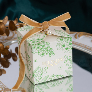 Pacchetto Logo personalizzato di lusso prodotti per la stampa cartella di nozze sacchetto di carta confezione regalo per il momento con manico - Product Image 2