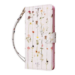 Custodia in pelle sintetica con motivo floreale stampato personalizzato per <span class=keywords><strong>iPhone</strong></span> 16 15 14 Pro Max <span class=keywords><strong>Cover</strong></span> a <span class=keywords><strong>portafoglio</strong></span> - Product Image 6
