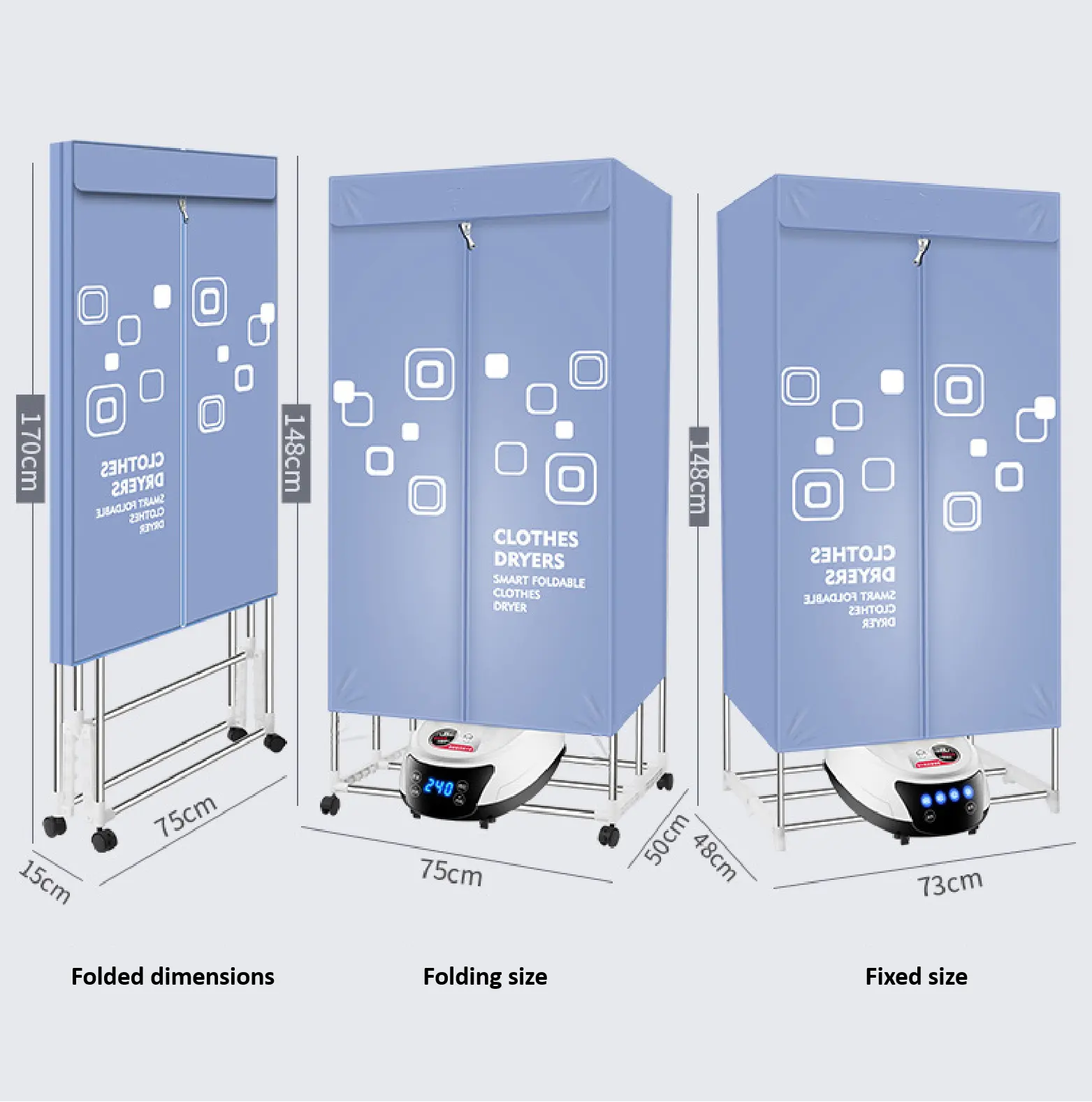 Sèche-linge électrique Portable pliable 10 w, Machine à sécher les vêtements de bébé, cintre chauffant, armoire de séchage