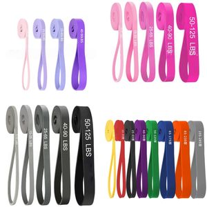 Logo Personnalisé Bandes d'Exercice Gym <span class=keywords><strong>Yoga</strong></span> TPE Caoutchouc Élastique Durable Taille Adultes & Enfants Bandes de Fitness avec - Product Image 2