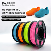 Filament d'imprimante 3D en TPU fluorescent 95A 220 ° -235 ° Filament à haute visibilité pour robots articulés et modèles de jouets