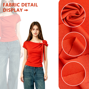 Tissu en jersey simple 100D polyester élasthanne, toucher soyeux, largeur 170 cm, 170 g/m², extensible, pour t-shirts, sous-vêtements, doublures et vêtements. - Product Image 2