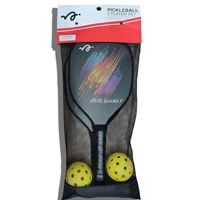 Ensemble de raquettes de pickleball en bois légères et de ballons de plage, équipement de sport de plein air pour débutants