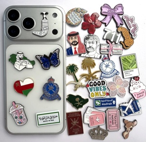 Autocollants 3D pour téléphone, émail souple et dur, Moyen-Orient, Arabie Saoudite, Koweït, Oman, Arabie, avec autocollant 3M - Product Image 1