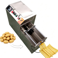 Aardappelchips snijmachine, aardappelvormige snijmachine, friet snijmachine, aardappelchips stokjes snijmachine