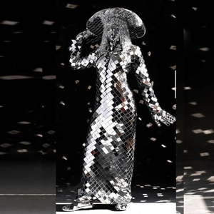 Robes miroir de cosplay de technologie futuriste personnalisées, costume homme femme, mariée et marié, spectacle romantique, robe de mariage spatiale, tenue de scène - Product Image 2