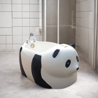 Baignoire Spa Bébé Moderne Autoportante en Acrylique Blanc 1 Place avec Fonctions de Massage à Bulles d'Air pour Hôtels et Nourrissons