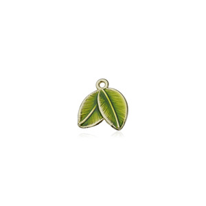Pendentifs en alliage en forme de feuille, effet goutte d'huile, style artistique rétro, composants de bijoux, matériaux de bricolage - Product Image 4