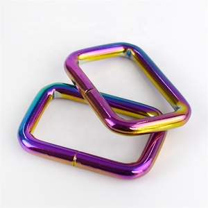 MeeTee-anillo cuadrado de aleación BF228, ajuste de correa <span class=keywords><strong>Web</strong></span>, hebillas, bolsa, accesorios, cierre, gancho para colgar - Product Image 3