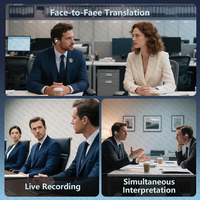 Écouteurs Traducteurs Vocaux Bidirectionnels en Temps Réel 133+ Langues IA, Sans Fil V5.4 OWS Open-Ear, Musique Hi-Fi et Appels