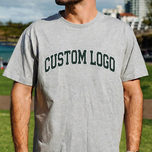 T-shirt décontracté à imprimé plage, col rond ample, t-shirt pour homme en coton 100% respirant de haute qualité - Product Image 2