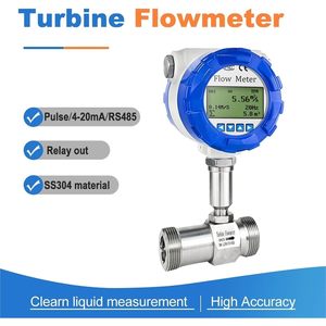 CNYJSOZNO Turbine Flowmeter DN10 SS304 Digital <b>Water</b> <b>Flow</b> Sensor Industrial Use - Product Image 3