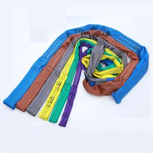 クレーンのリギングおよびリフティングスリング用のポリエステル製ヘビーデューティーラウンドスリングストラップ - Product Image 3