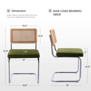 <span class=keywords><strong>Silla</strong></span> lateral <span class=keywords><strong>tapizada</strong></span> de terciopelo con mechones verdes modernas, <span class=keywords><strong>silla</strong></span> apilable de ratán para cafetería y restaurante, <span class=keywords><strong>silla</strong></span> <span class=keywords><strong>Cesca</strong></span> para uso doméstico - Product Image 6