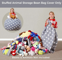 Petite toile de coton 2020, de forme ronde, avec impression personnalisée, sacs fève pour divan paresseux pour enfants
