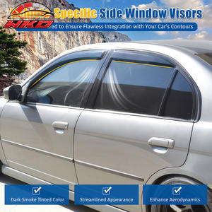 Visera para Ventana de Honda Civic 01-05 Sedán, Protector de Lluvia y Sol, Acrílico, 4 Piezas, Protección para Ventanas Laterales de Puerta de Coche - Product Image 3