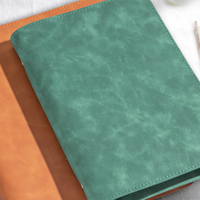 Offre Spéciale A5 cahier personnalisé en cuir PU couverture imperméable couverture rigide reliure personnalisée reliure organisateur planification cahier à feuilles mobiles