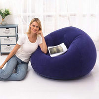 Canapé-lit gonflable Joyee pour salon, fauteuil gonflable en PVC, siège de relaxation, pouf, canapé gonflable