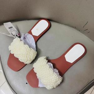 ZA2026 Nuovi <span class=keywords><strong>Sandali</strong></span> Primaverili da <span class=keywords><strong>Donna</strong></span> per Esterno, Scarpe con Piattaforma Piatta Intrecciata con Perle Bianche, <span class=keywords><strong>Sandali</strong></span> Slip-On di Lusso per <span class=keywords><strong>Donna</strong></span> - Product Image 2