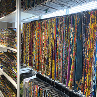 Tissu africain imprimé pagne wax 6 yards, tissu batik pour vêtements africains, tissu turban en pur coton, tissu pour vêtements en gros, pagne